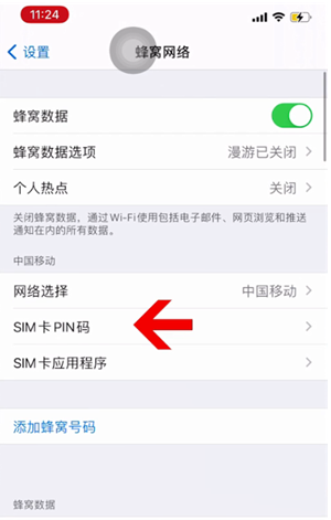 集美苹果14维修网分享如何给iPhone14的SIM卡设置密码 