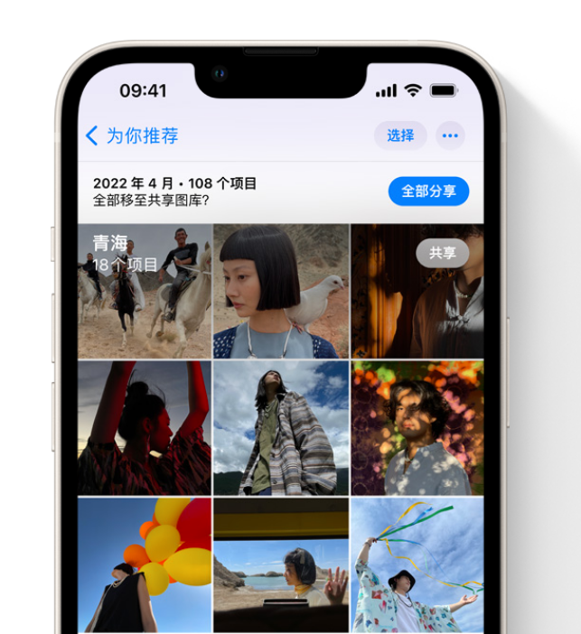 集美苹果维修网点分享在 iPhone 上使用共享图库 